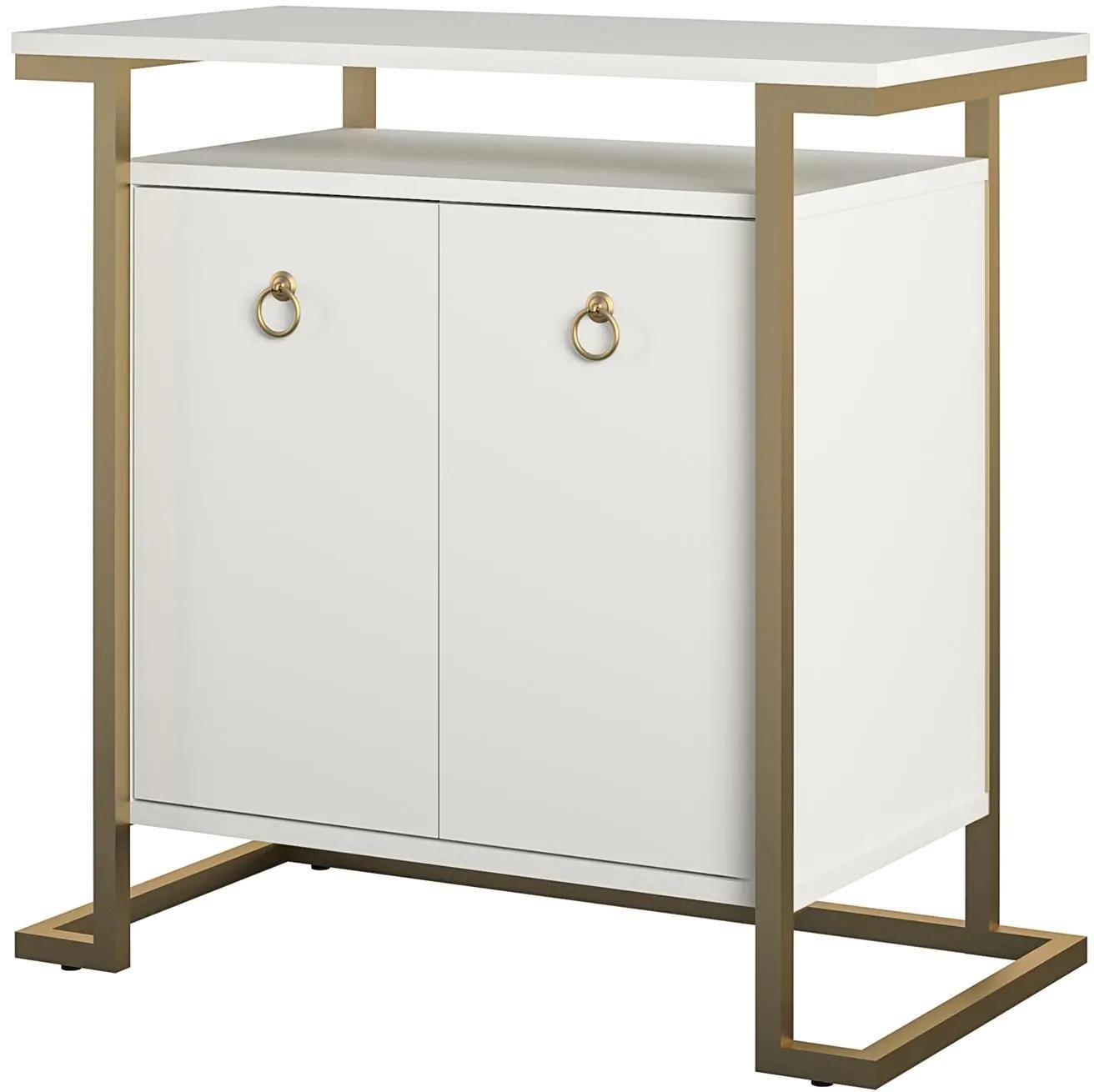 Camila White Bar Cabinet