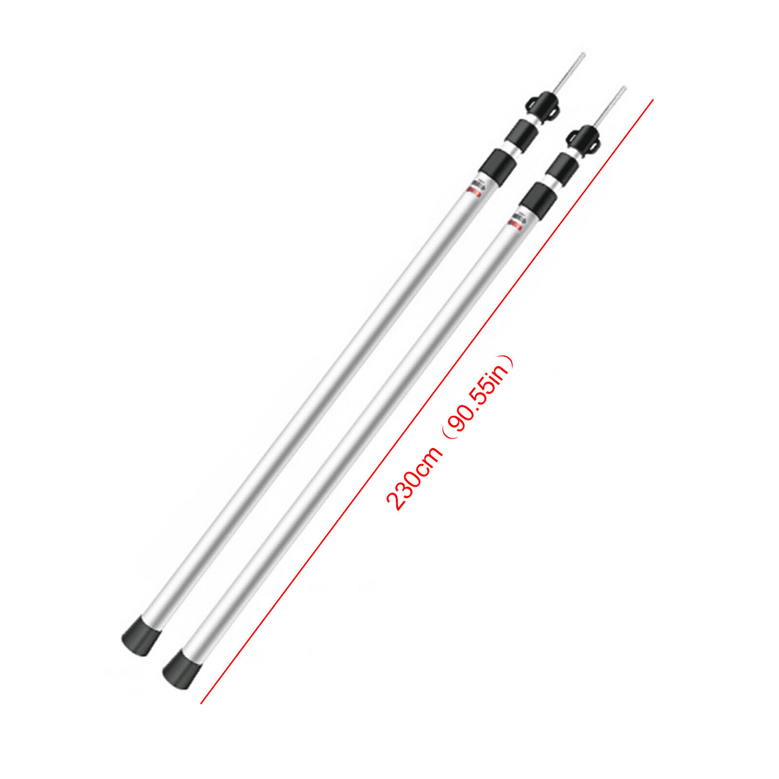 MONIPA Universal Telescopic Tent Poles Two-piece Adjustable Aluminum Bars Awnings Camp