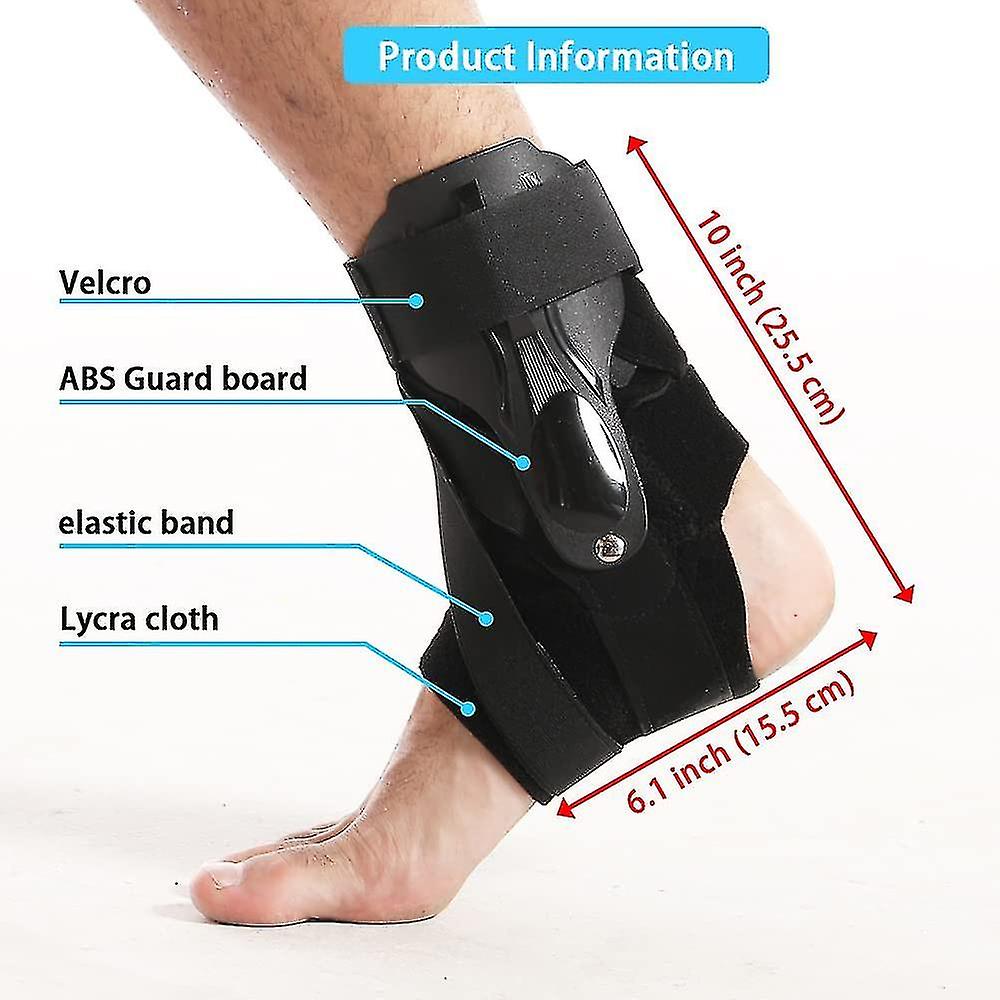 Ankle Brace For Women Men， Adjustable Active Ankle Support With Fixed Splints On Both Sides Prevent Ankle Sprain，suitable For Left And Right Feet