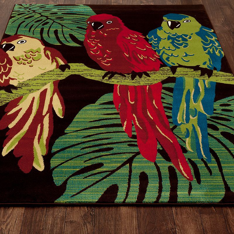 Art Carpet St. Croix Parrots Indoor Outdoor Rug