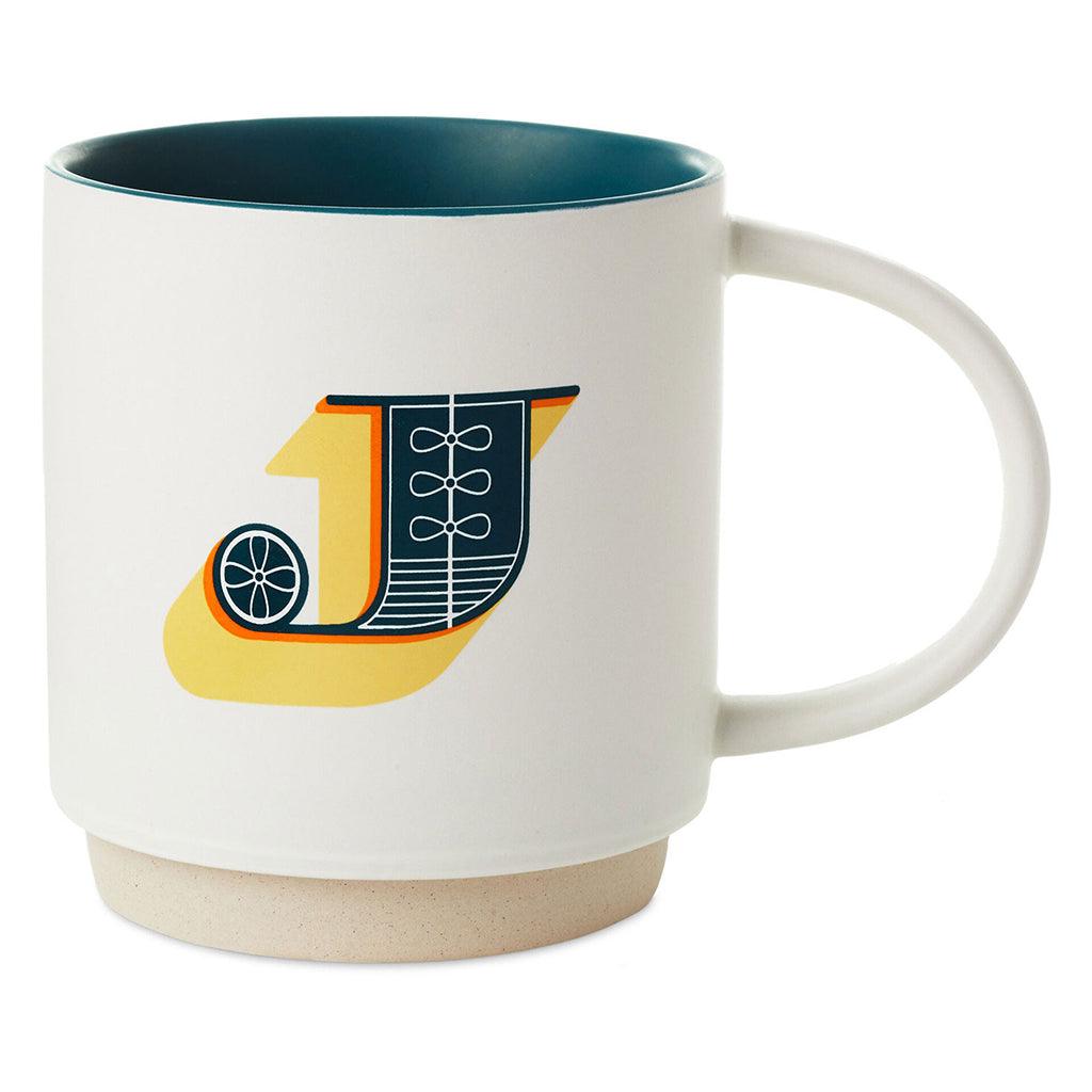 Hallmark  Initial Monogram 16 oz. Mug, J