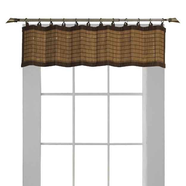 Bamboo Window Valance Light Brown Versailles Home Fashions