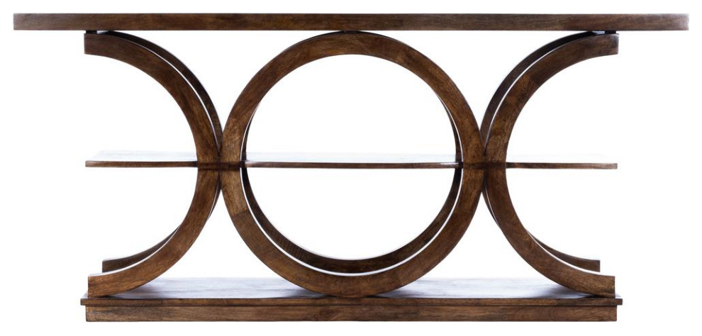 Brown Rustic Console Table  Belen Kox   Contemporary   Coffee Tables   by BisonOffice  Houzz