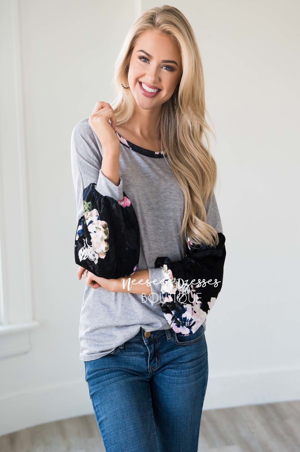 Playful Personality Velvet Sleeve Sweater