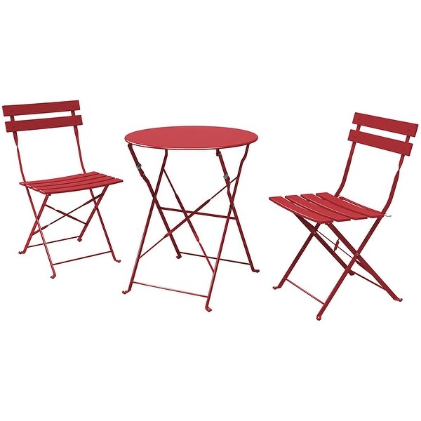 3PCS Steel Patio Bistro Set