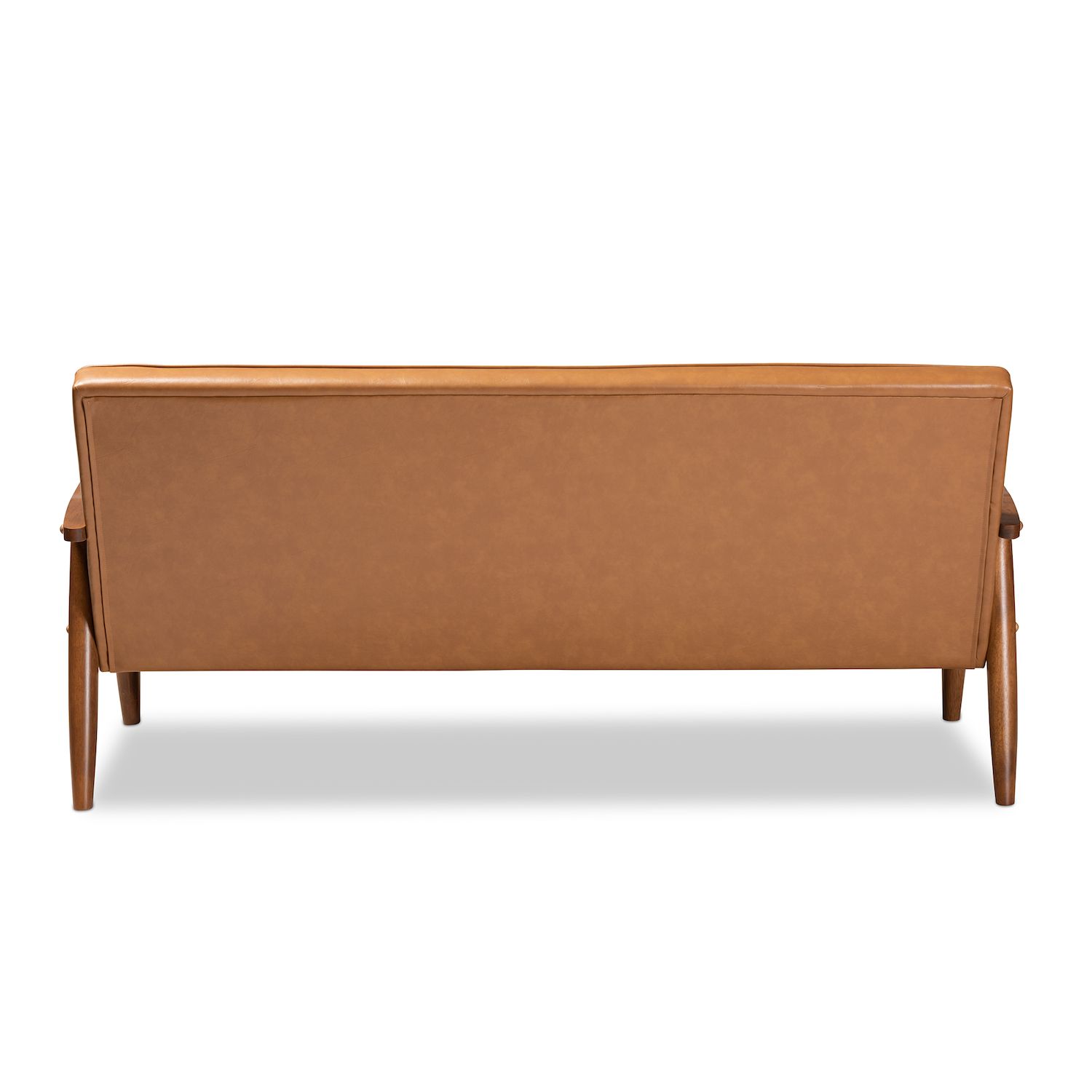 Baxton Studio Sorrento Brown Sofa