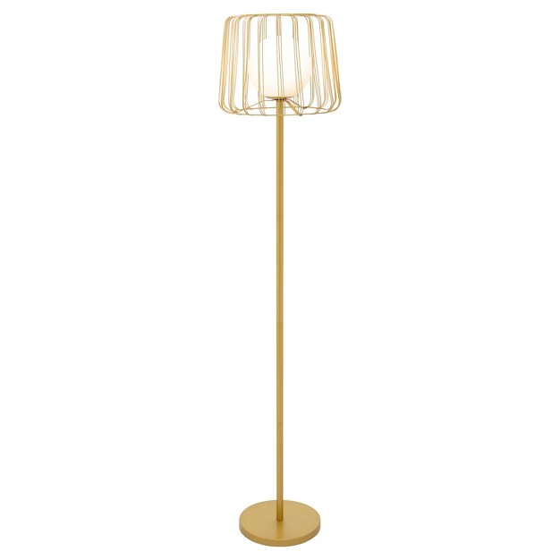 Lucas Caged Globe Shade Floor Lamp River Of Goods