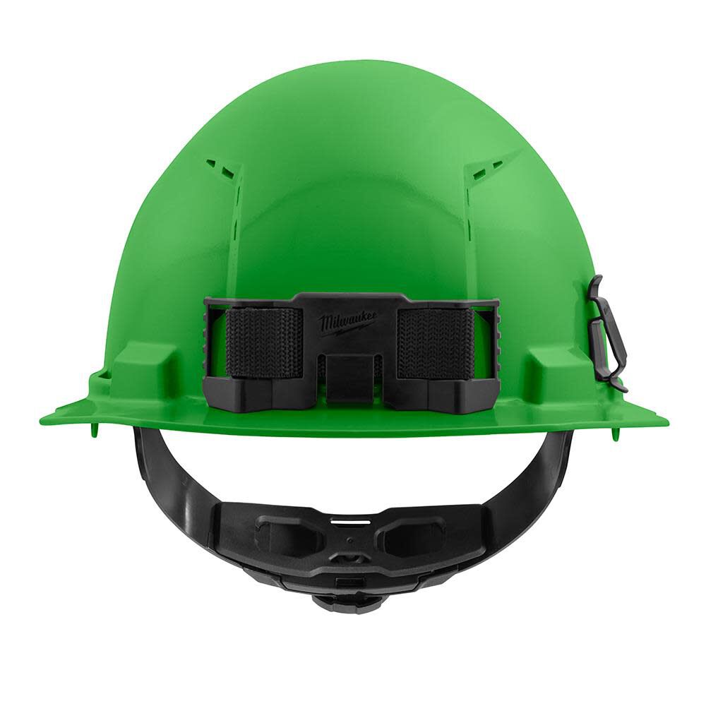 Milwaukee Green Full Brim Vented Hard Hat with 4pt Ratcheting Suspension Type 1 Class C 48-73-1207 from Milwaukee