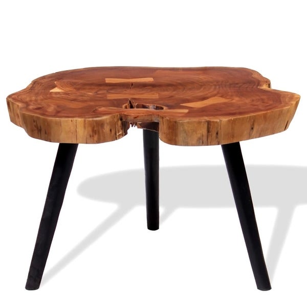 vidaXL Log Coffee Table Solid Acacia Wood (21.7