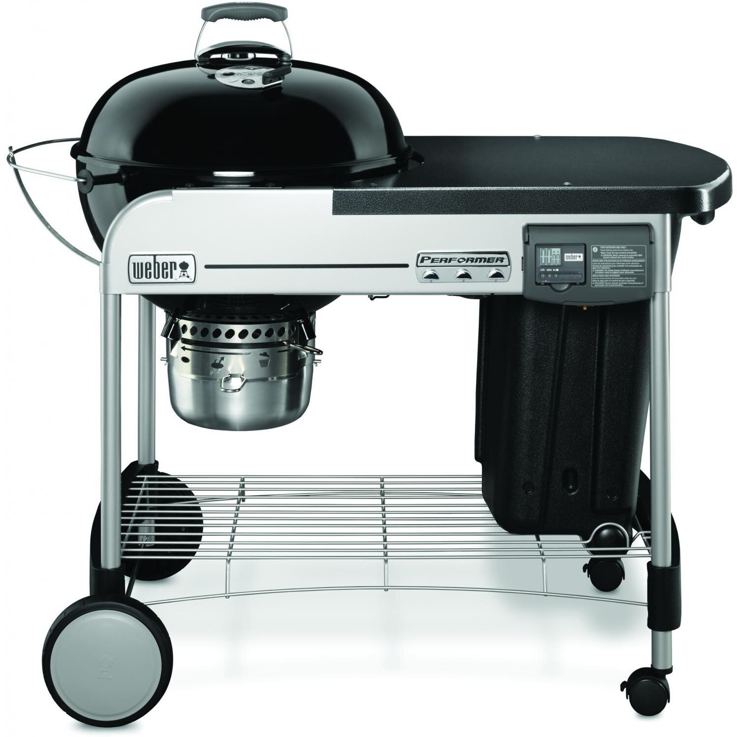 Weber Performer Deluxe 22-Inch Freestanding Charcoal Grill With Touch-N-Go Ignition