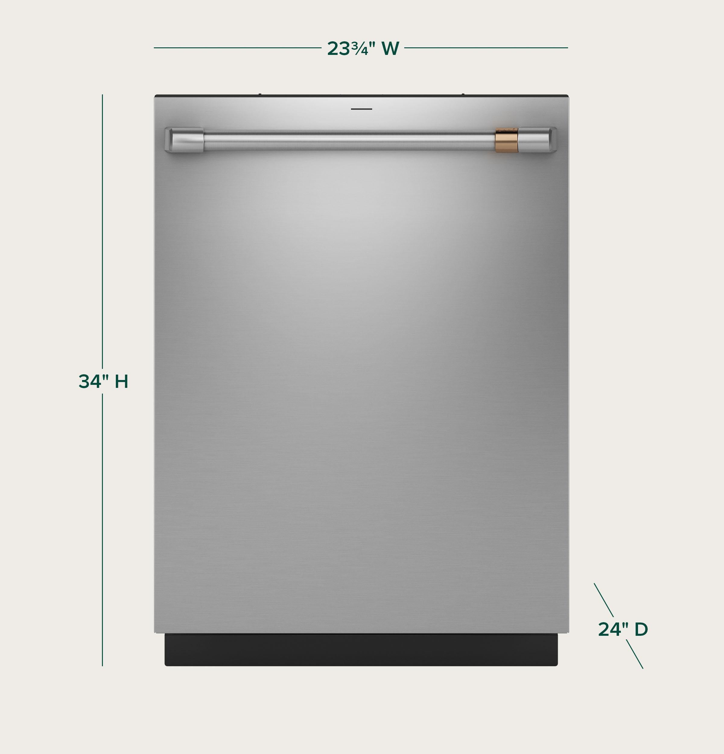 Cafe CDT828P2VS1 Café™ Customfit Energy Star Stainless Interior Smart Dishwasher With Ultra Wash & Dry, 42 Dba