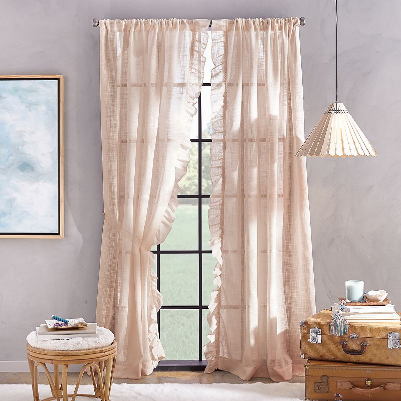 Arabella Flippable Linen Curtain Panels