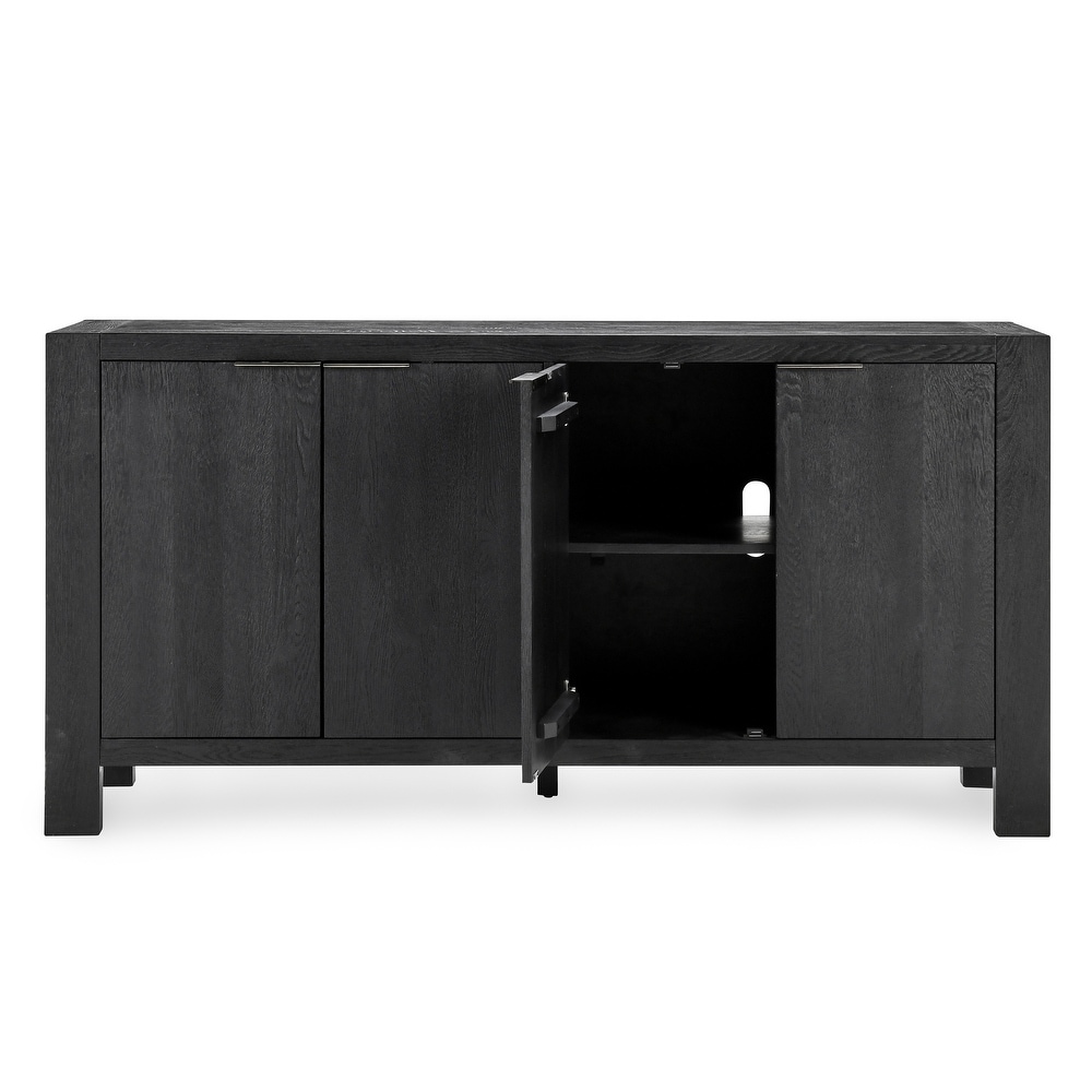 Parsons Four Door Sideboard by Kosas Home   72Wx18Dx36H