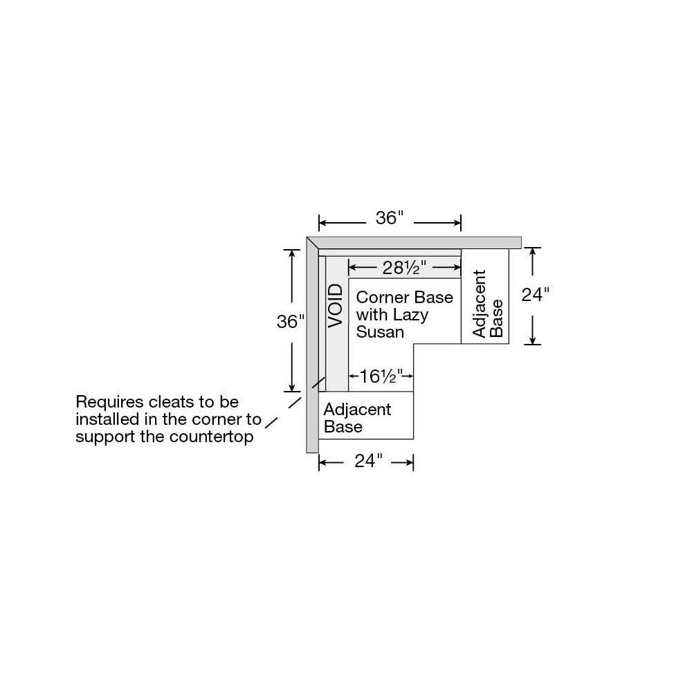 Hampton Bay Shaker 28.5 in. W x 16.5 in. D x x 34.5 in. D x in Dove Gray Assembled Lazy Susan Corner Base Kitchen Cabinet KBLS36-SDV