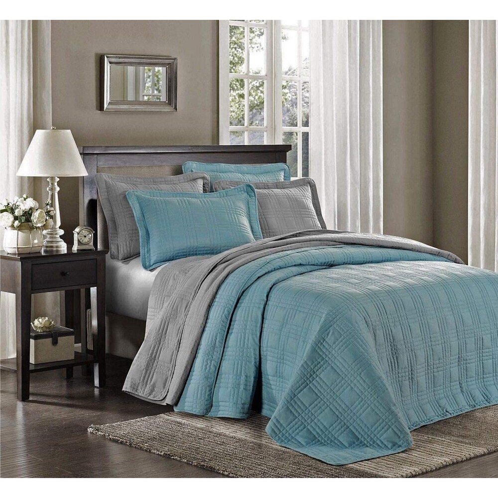 3 Piece Bedspread Coverlet Set