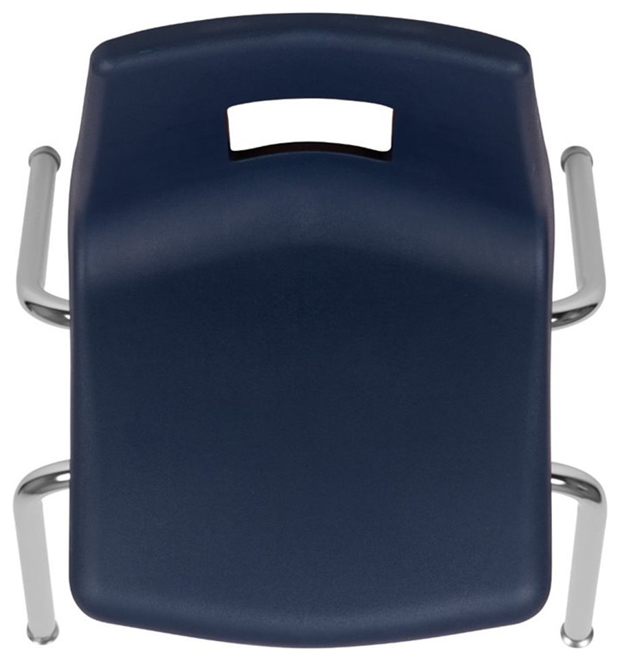 Flash Furniture Advantage Student Stack School Chair   14 Inch In Navy   Contemporary   Dining Chairs   by Homesquare  Houzz