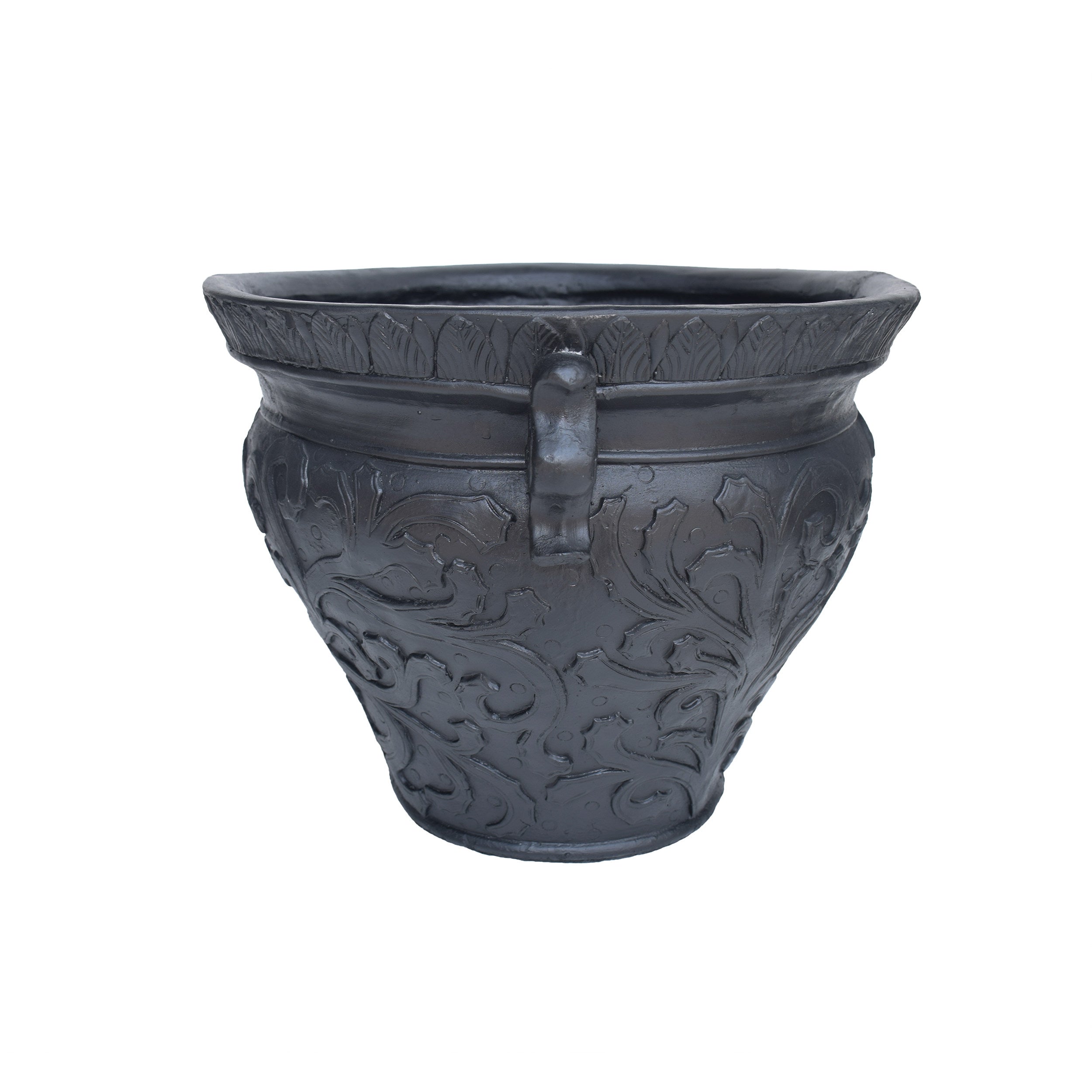 Doreen Lightweight Concrete Round Garden Urn Planter Pot