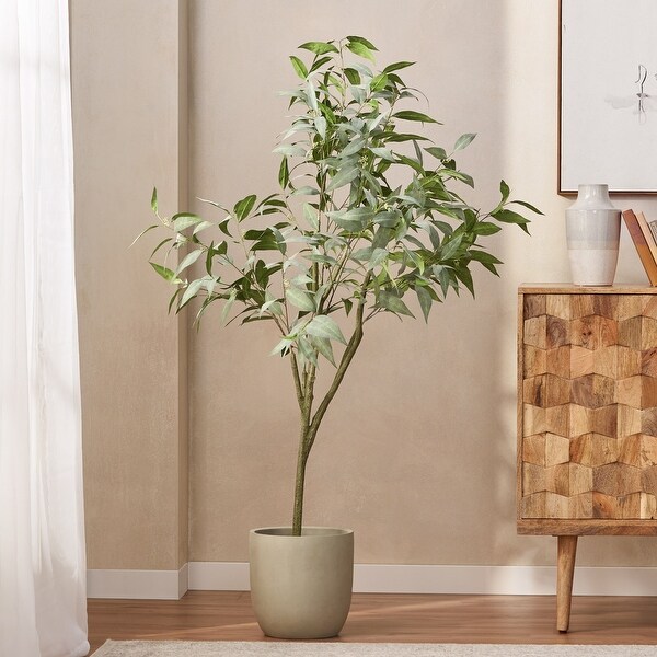 TOBILI Artificial Eucalyptus Leaves Bonsal