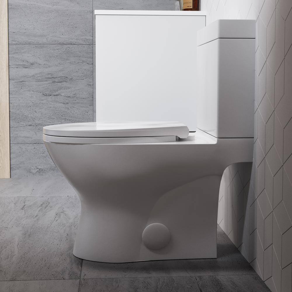 Swiss Madison Cache 2-Piece Elongated Toilet Dual Flush in White SM-2T220