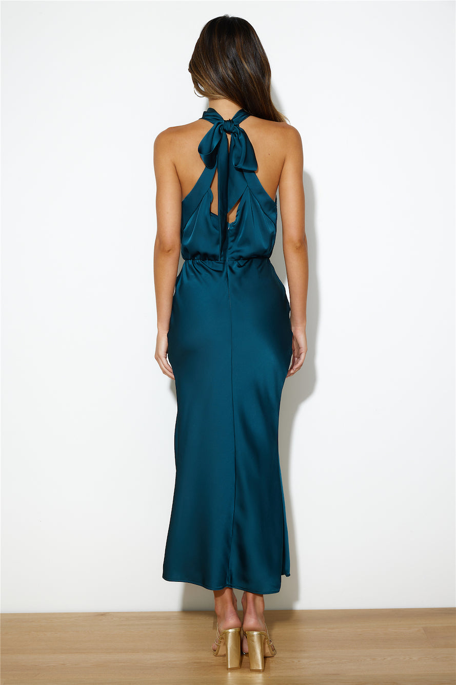 Girl Of The Moment Maxi Dress Green