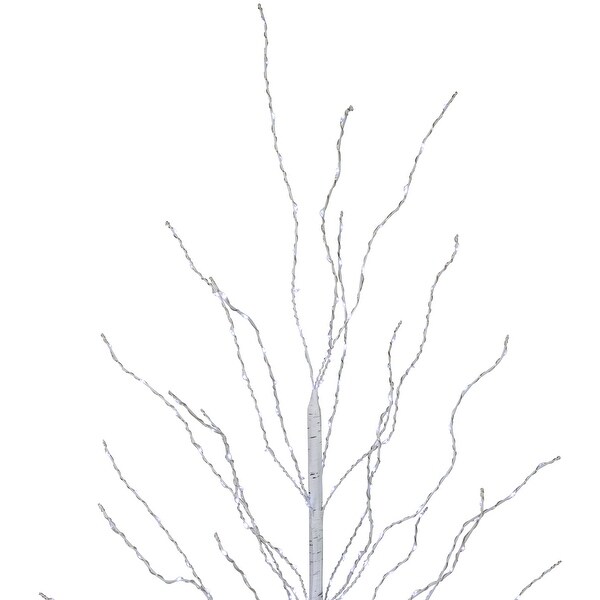 5' LED Lighted White Birch Christmas Twig Tree