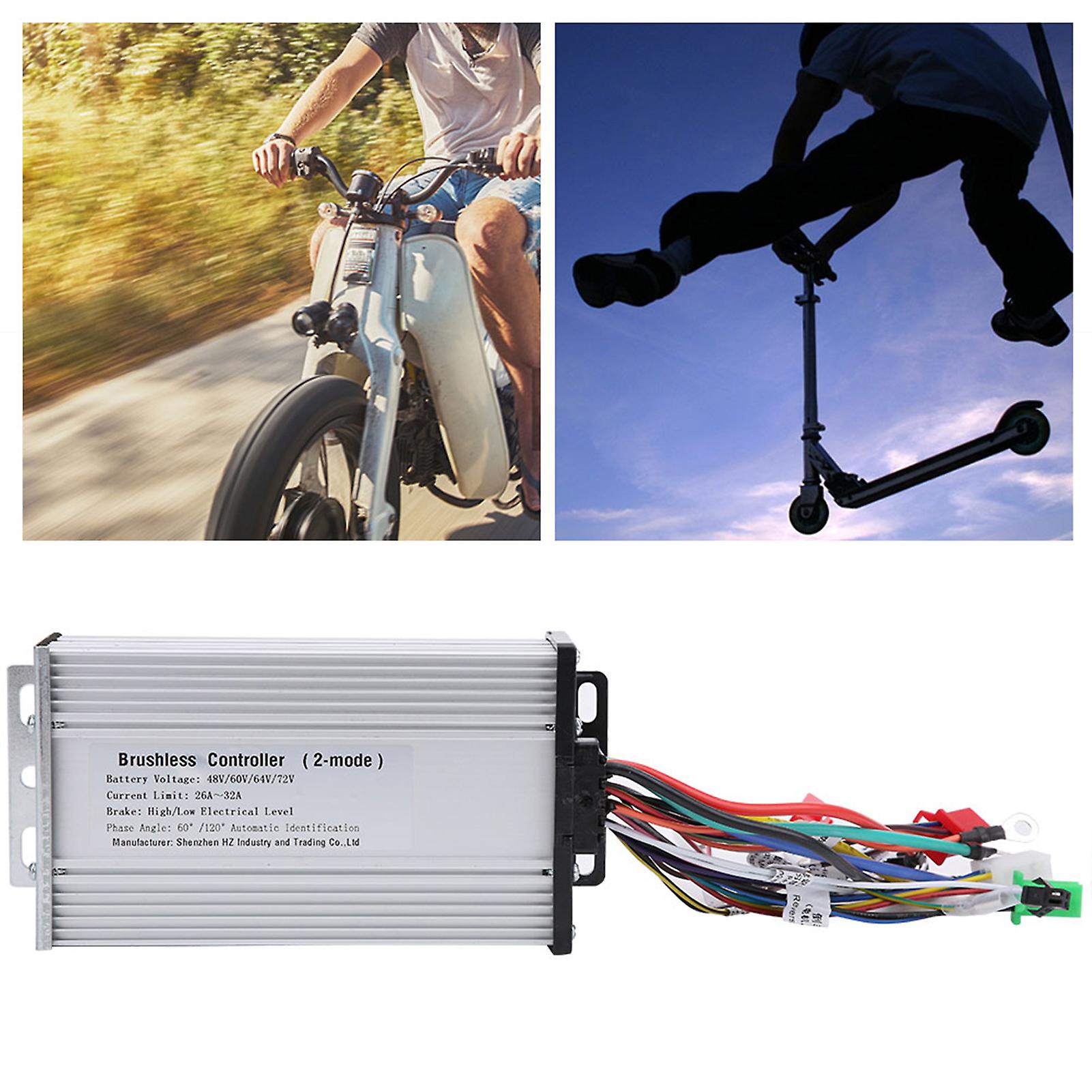 12tube Dual Mode Rectangula Ebike Brushless Speed Motor Controller For Electric Scooter