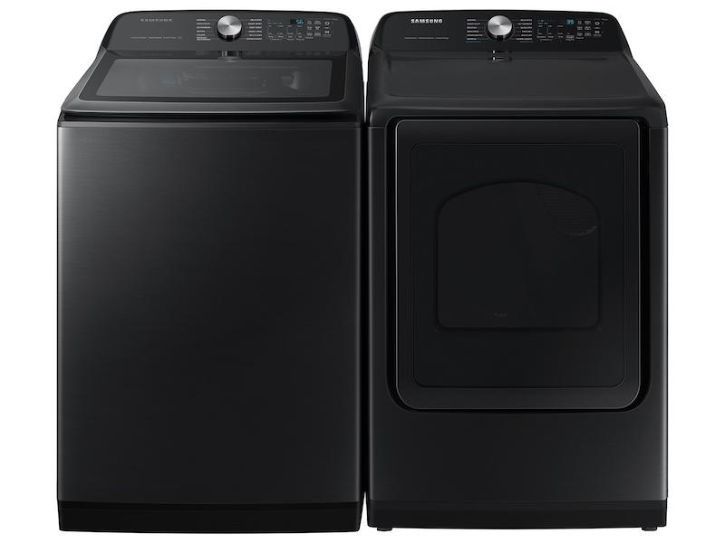 Samsung WA52DG5500AVUS 5.2 Cu. Ft. Large Capacity Smart Top Load Washer With Super Speed Wash In Brushed Black