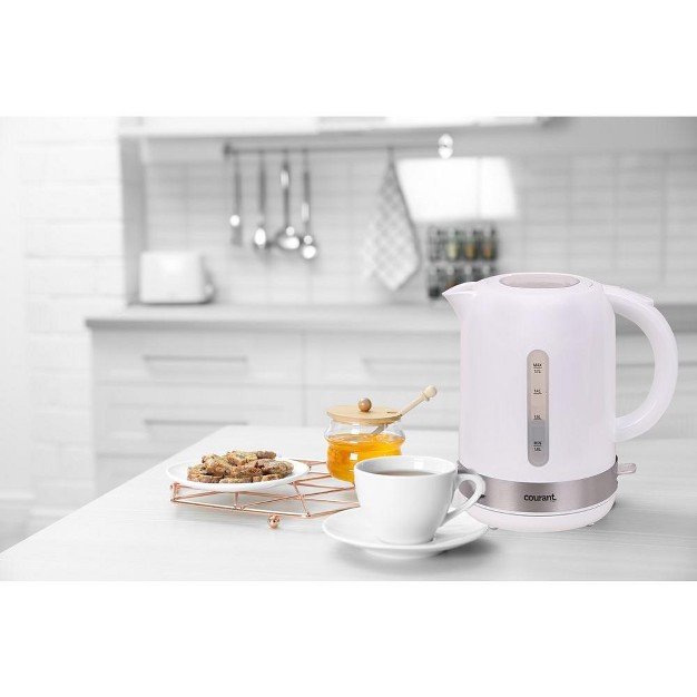 Courant 1 7 Liter Cordless Electric Kettle white