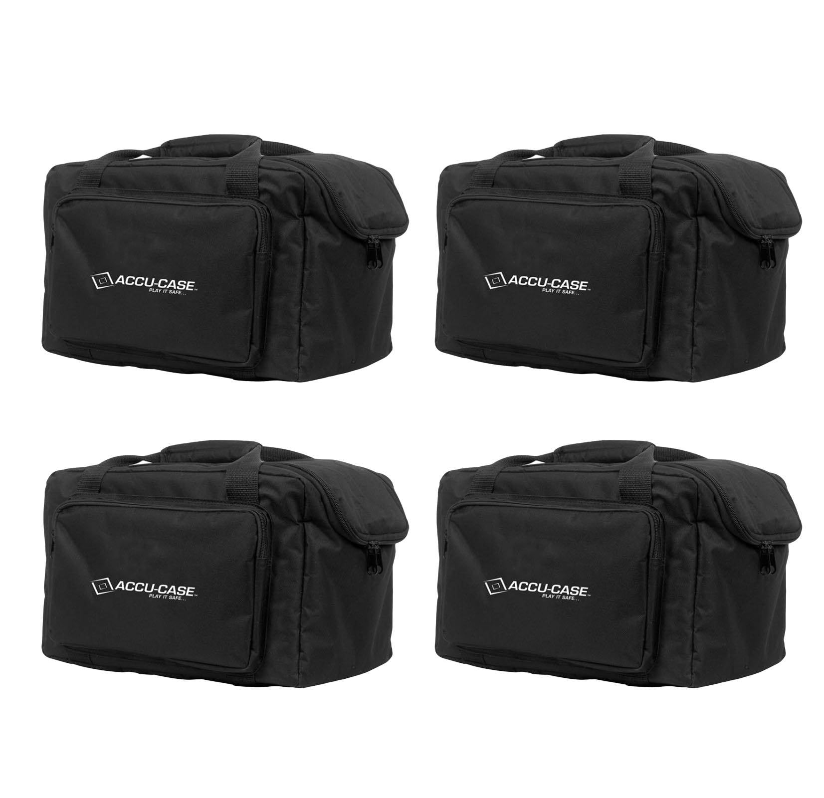 (4) American DJ Slim Par & Pocket Spot/Roll/Scan Light Effect Cases | F4 Par Bag