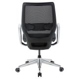 WorkPro Sentrix Ergonomic Mesh/Mesh Mid-Back Manager Chair， Fixed Arms， Black， BIFMA Certified