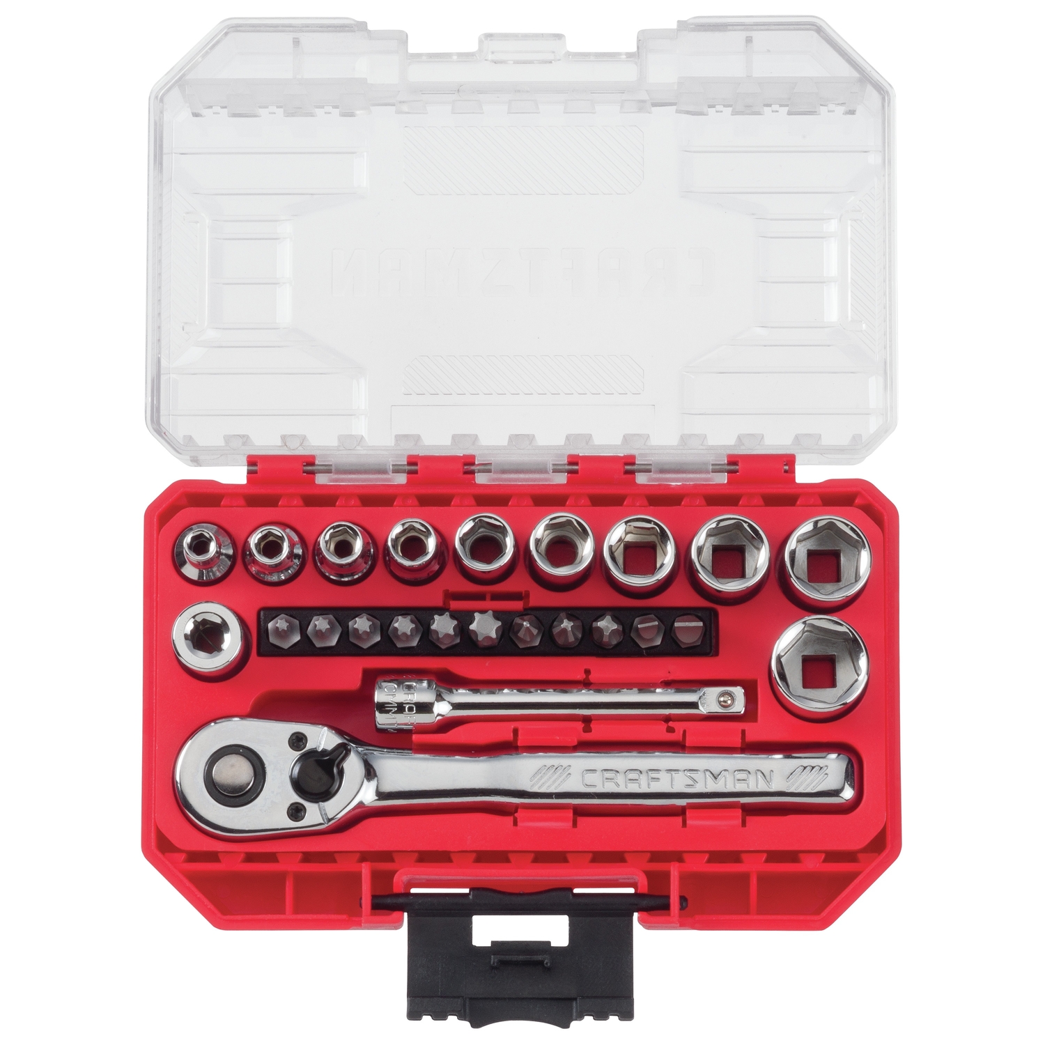 Craftsman 1/4 in. drive SAE 6 Point Mechanic\u0027s Tool Set 24 pc