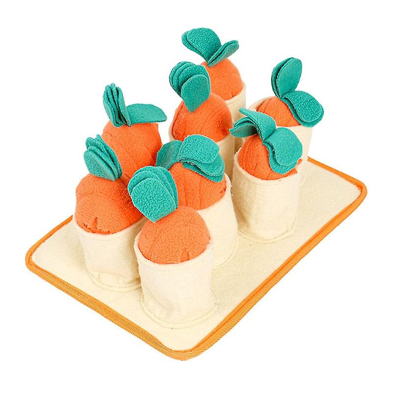 Fun carrot iq dog snuffle toy