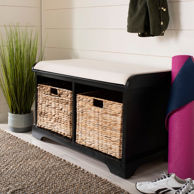 Freddy Wicker Storage Bench Safavieh