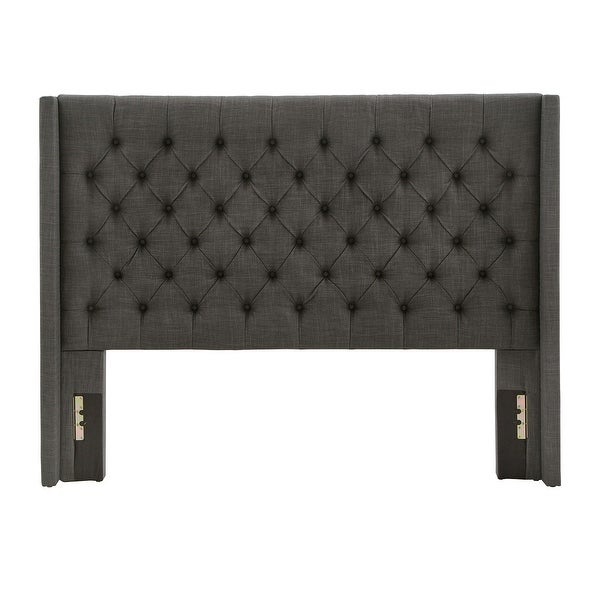 Naples Queen-size Wingback Button-tufted Headboard by iNSPIRE Q Artisan - - 9477539