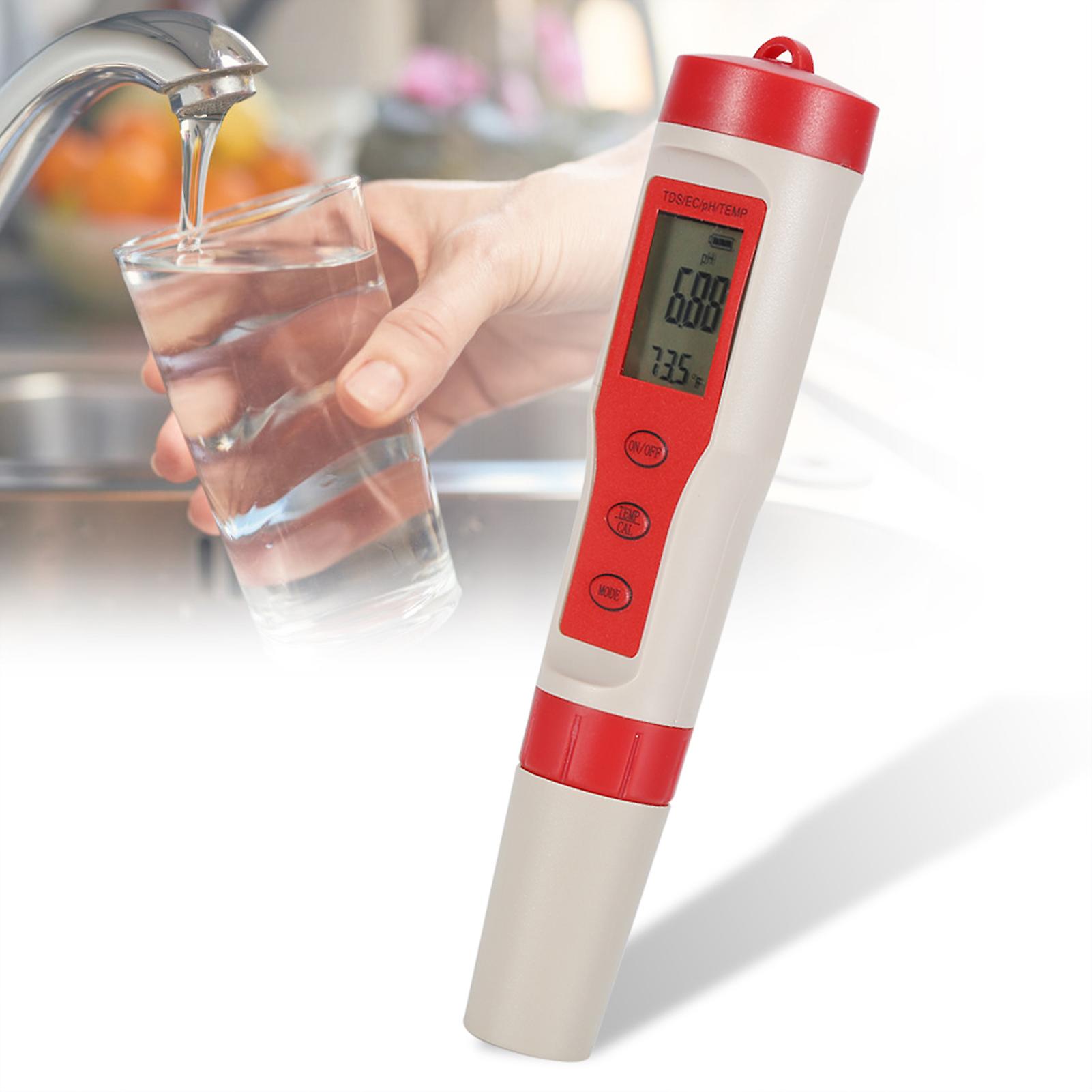 4 in 1 Function pH TDS EC TEMP Digital Water Quality Tester Monitor Meter Test Pen