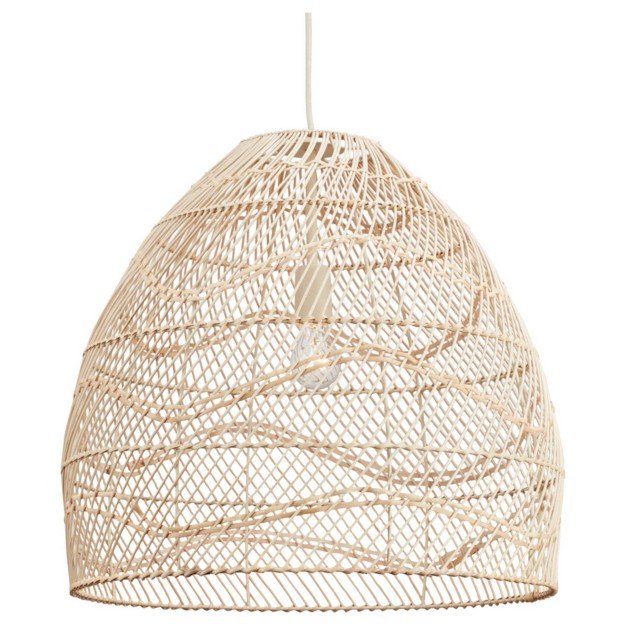 Coenbell Rattan Pendant Beige Signature Design By Ashley