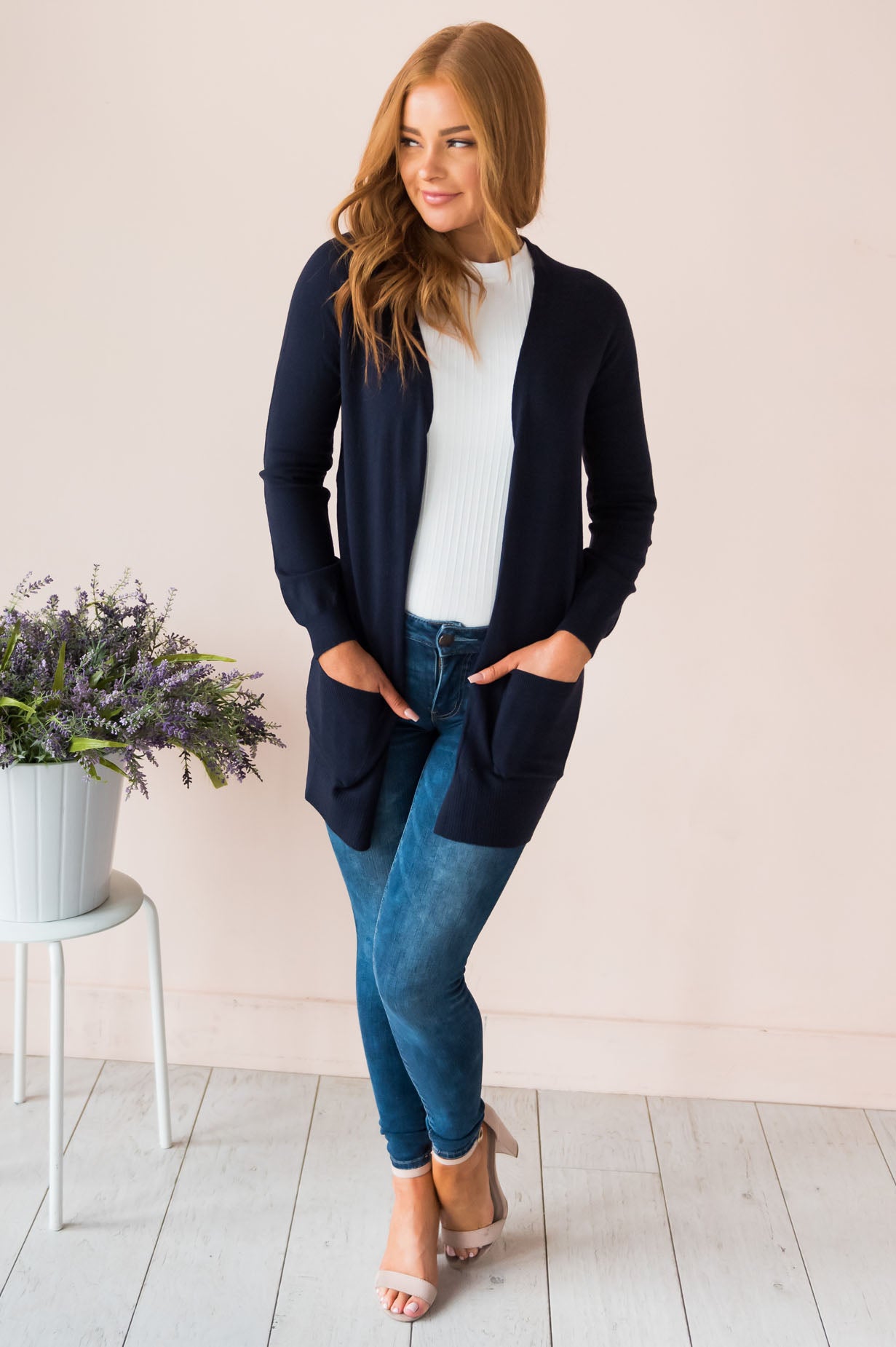 Keep Me Stylish Modest Front Pocket Cardigan