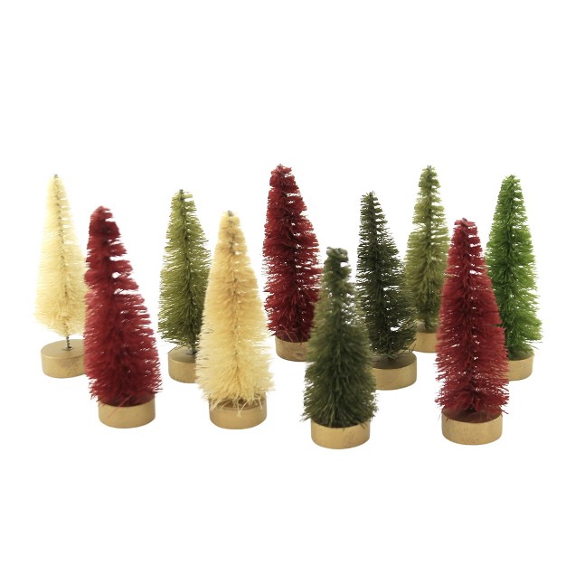 Christmas Mini Bottle Brush Trees Bethany Lowe Designs Inc Decorative Figurines