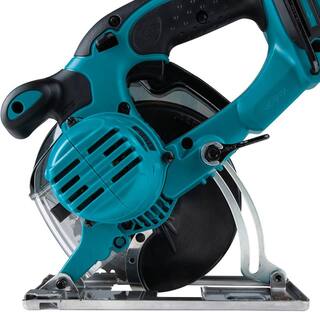 Makita 18V LXT Lithium-Ion Cordless 5-38 in. Metal Cutting Saw with Electric Brake and Chip Collector Tool-Only XSC03Z