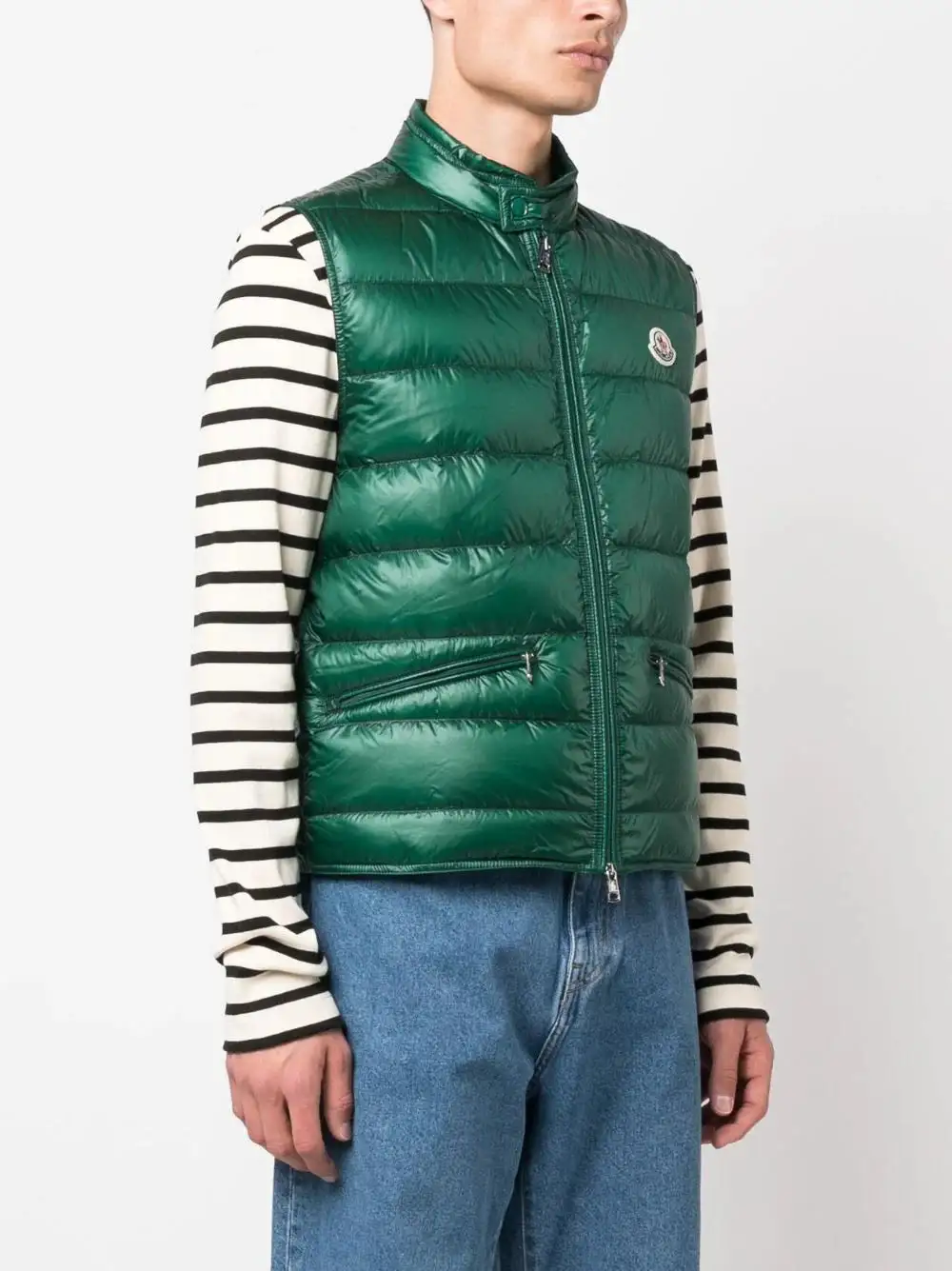 MONCLER Gui Down Padded Gilet Bright Green