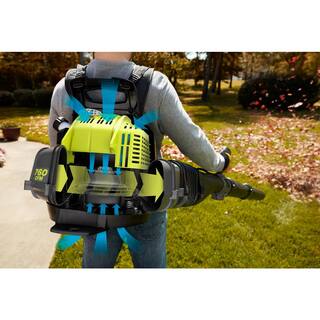 RYOBI 175 MPH 760 CFM 38cc Gas Backpack Leaf Blower RY38BP