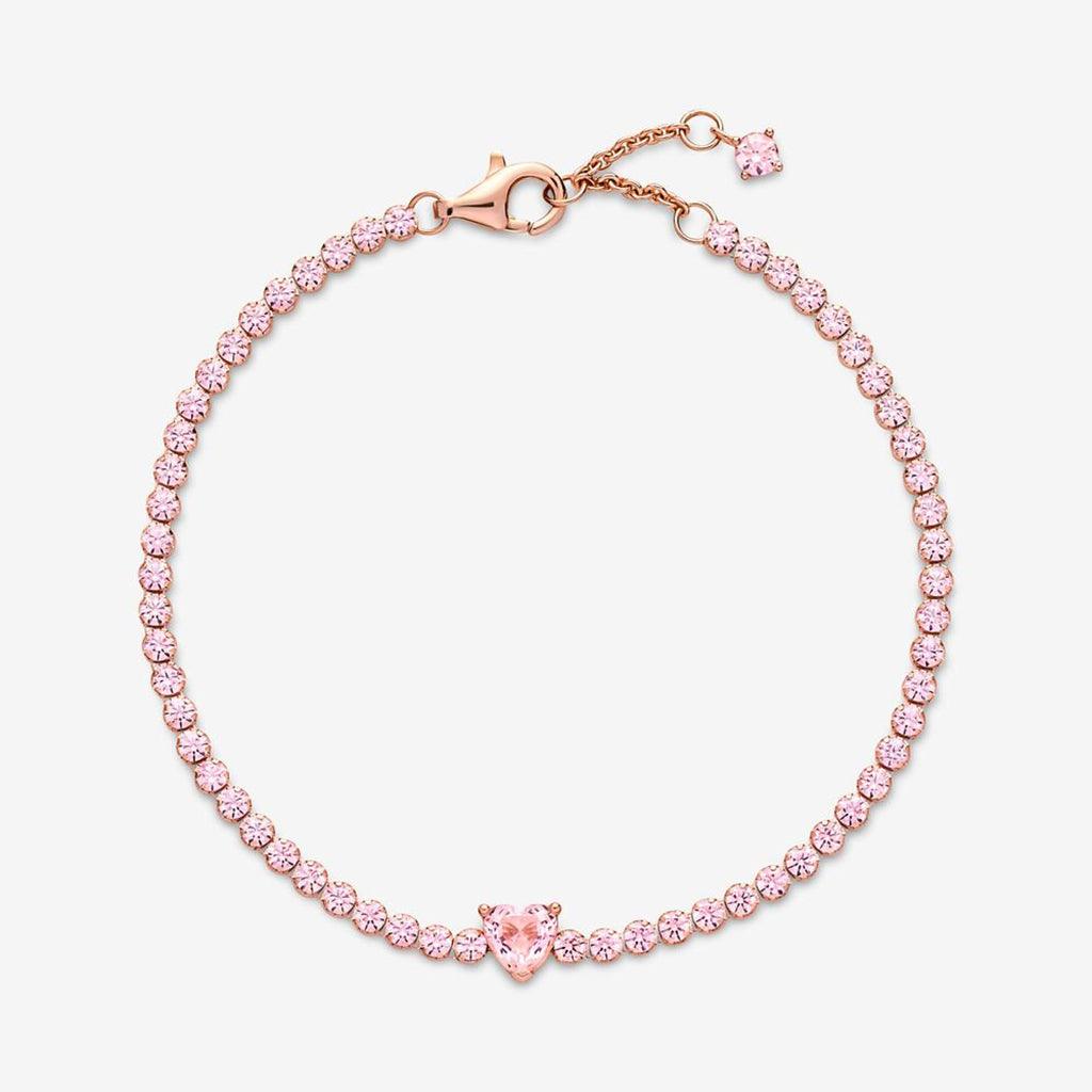 PANDORA  Sparkling Heart Tennis Bracelet