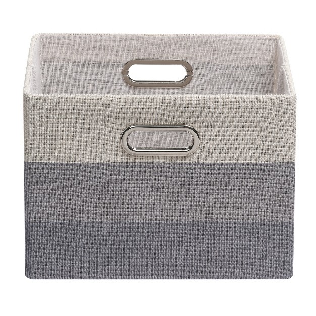 Lambs amp Ivy Gray Ombre Foldable collapsible Storage Bin basket