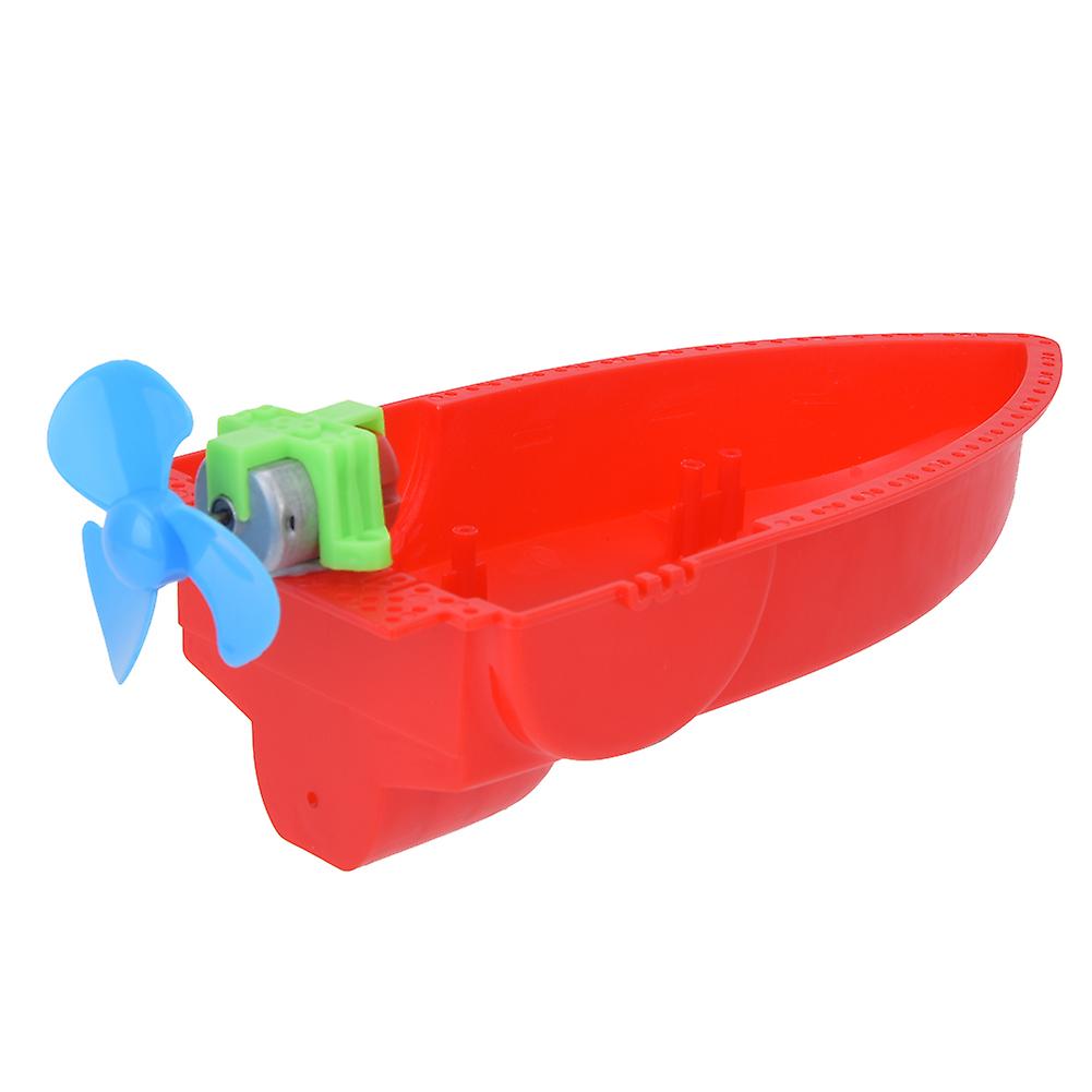 Diy Assemble Aerodynamic Boat Model Wind Power Speedboat Children Electronic Toy