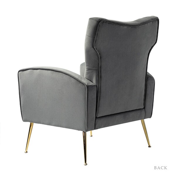 Danita Upholstered Accent Chair with Tufted Back by HULALA HOME