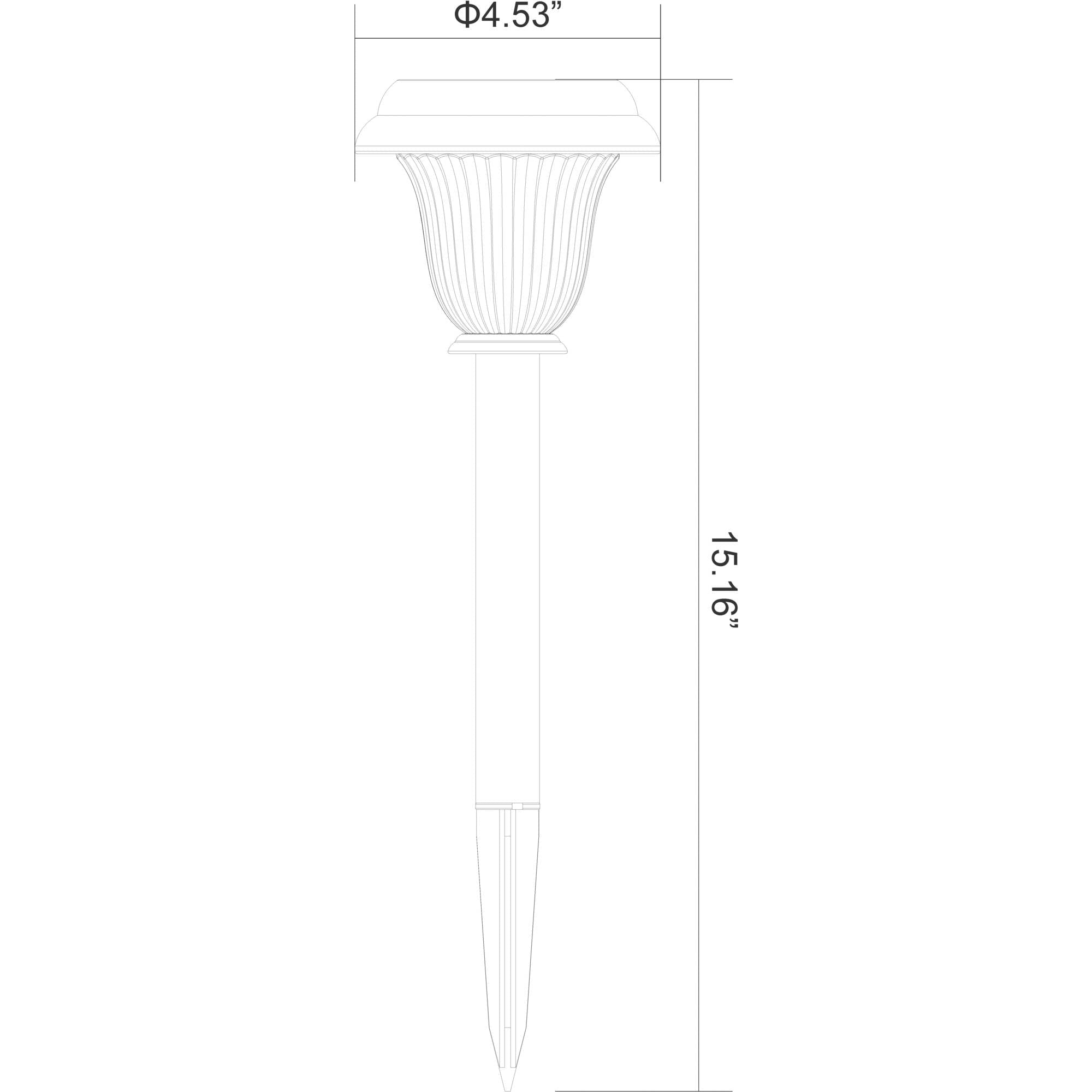 Mainstays Solar Outdoor Integrated LED 5-Lumen Landscape Pathway Light (4-Pack)