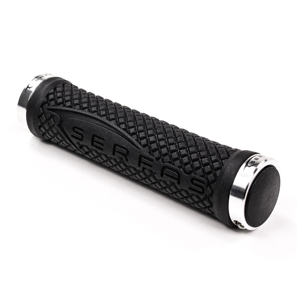 Serfas Connectors Diamond Plate Lock-On Grips - Black