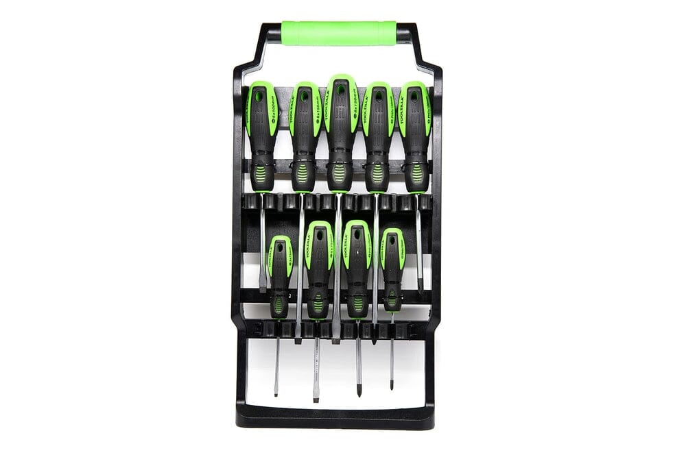 Professional 9 Piece Magnetic Screwdriver Set  Carry Case Compatible