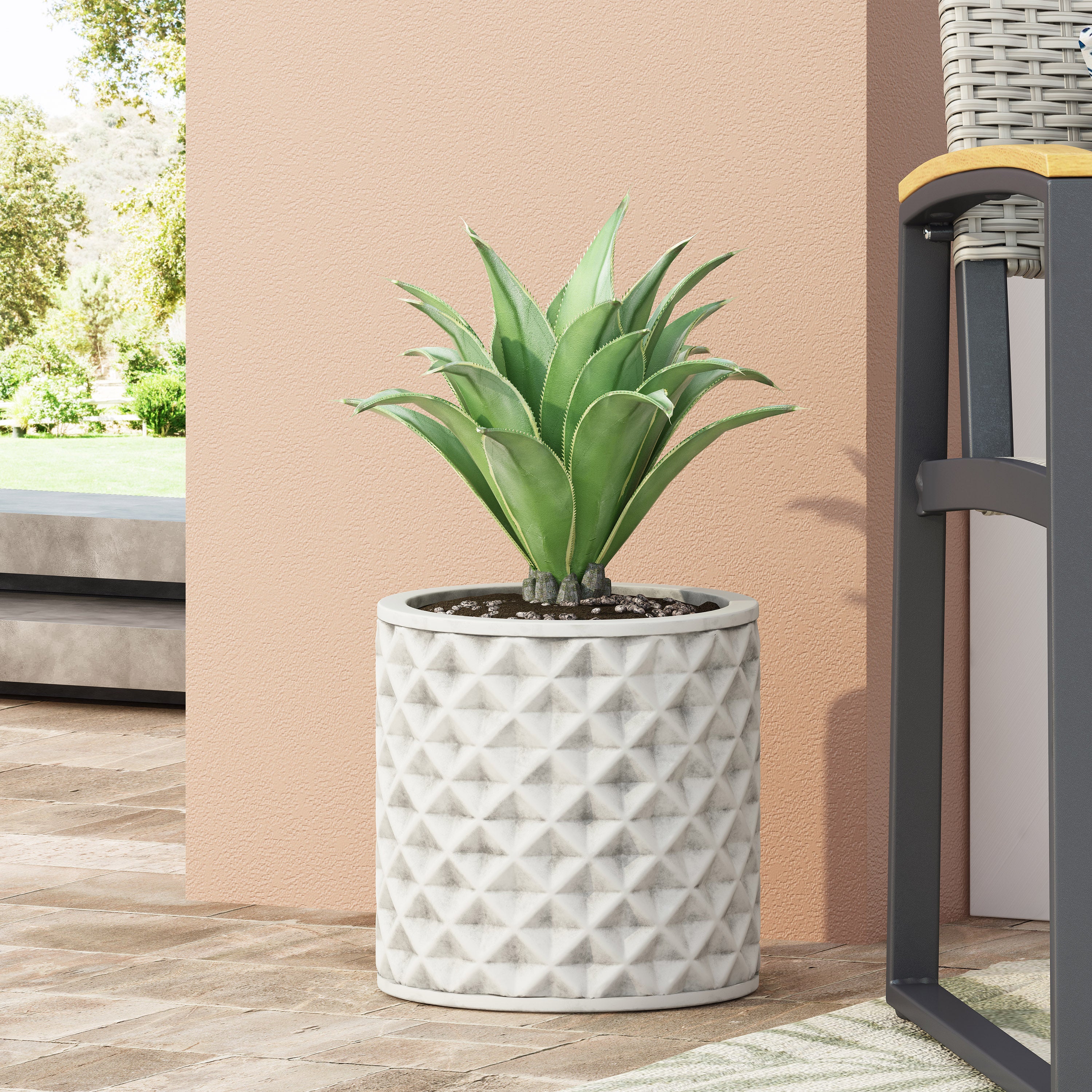 Wilbert Outdoor Cast Stone Planter