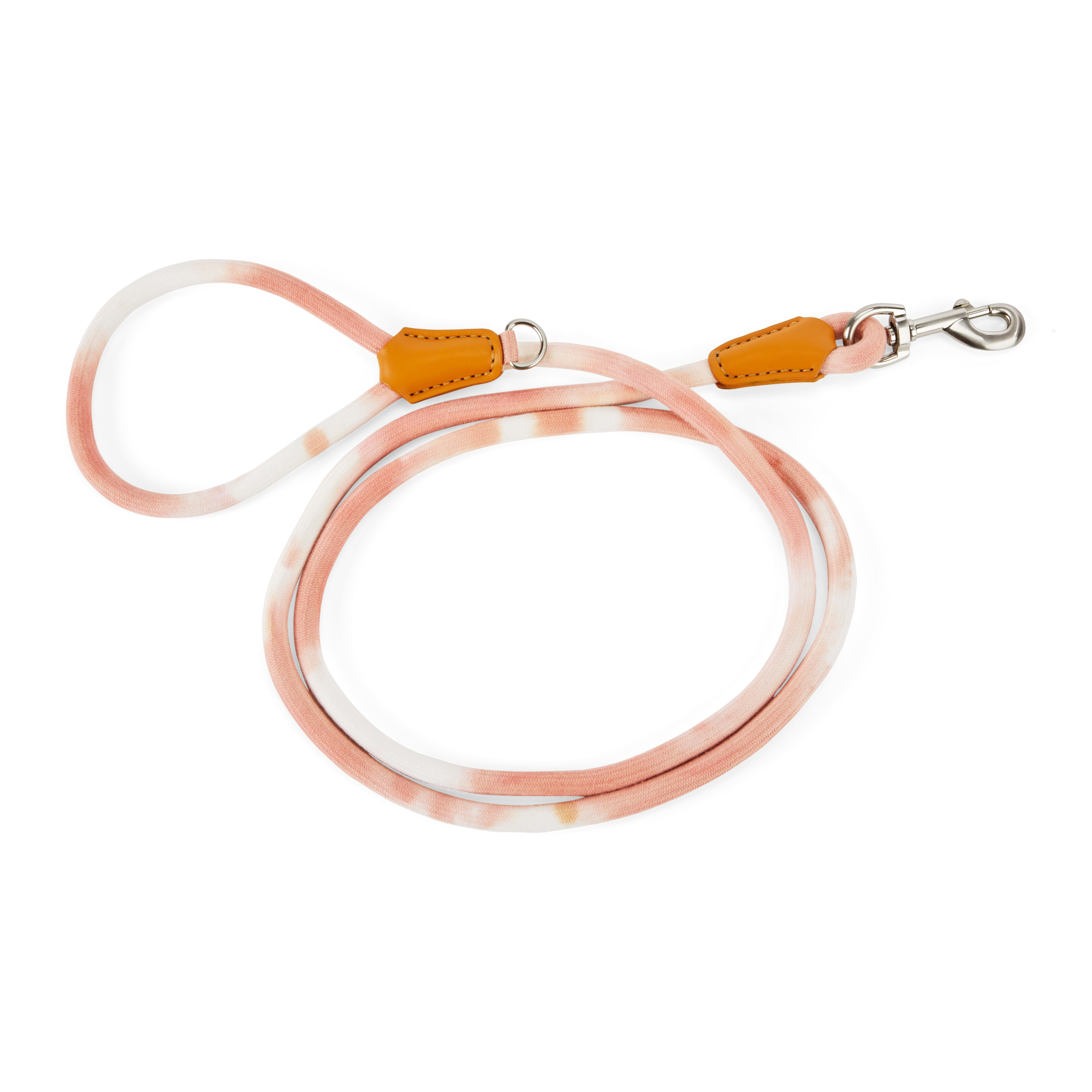 YOULY The Avant Garde Pink Tie-Dye Dog Rope Leash， 6 ft.